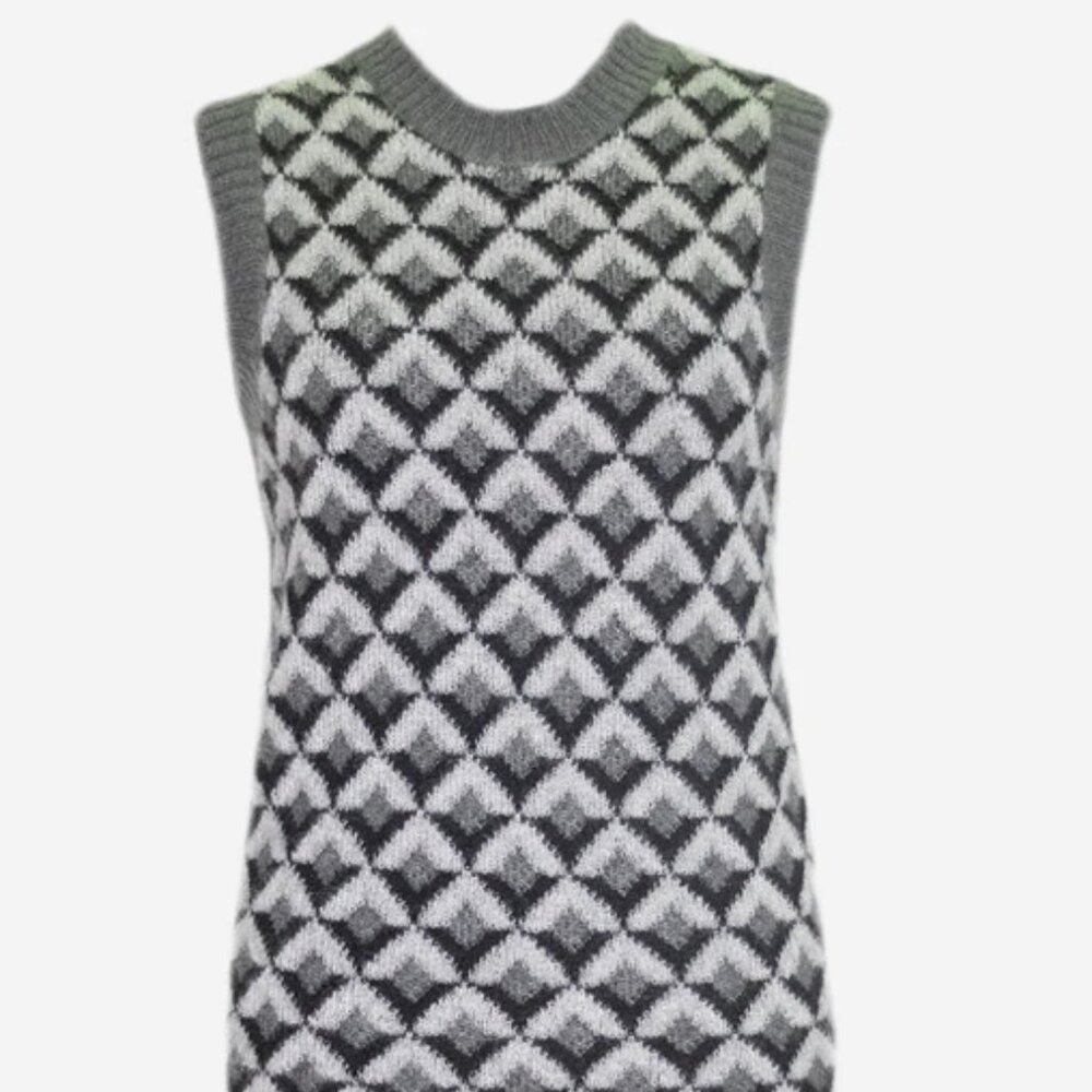 NWT Gucci Lana Wool Long Sweater Vest xs